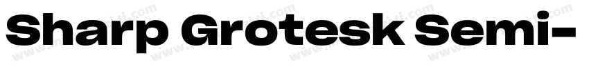 Sharp Grotesk Semi字体转换